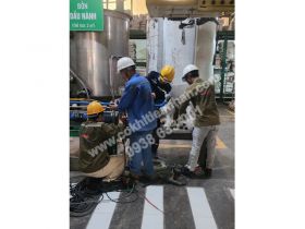 Construction of electrical and pneumatic lines for pumps