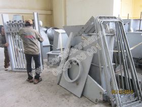 Material collection at the site