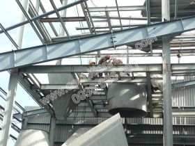 Khung tháp dây chuyền xử lý nguyên liệu